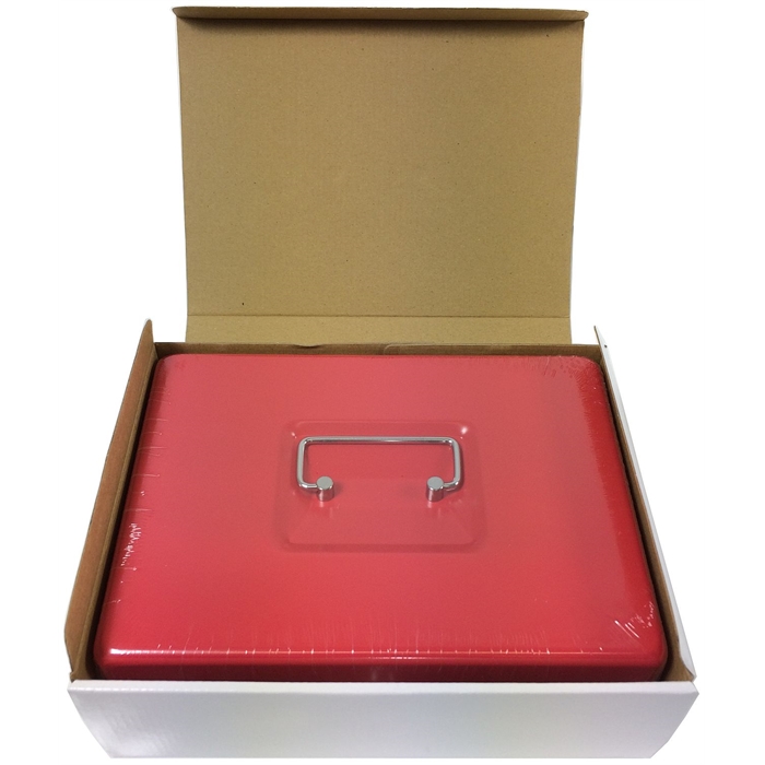 Image de ACROPAQ AG250R - Premium Coffret caisse à monnaie 250x185x80mm Rouge