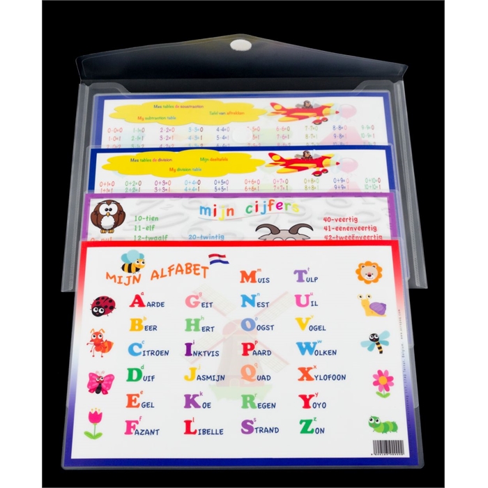 Afbeelding van ACROPAQ NL Set A4 Educatieve Prenten met illustraties 30x21cm  voor kinderen