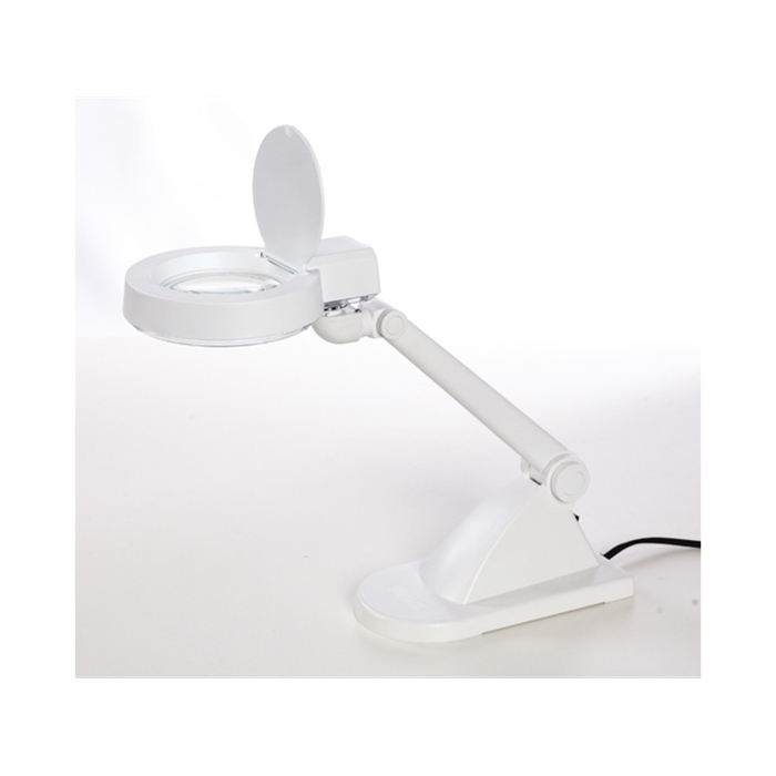 Picture of ALCO AL-9114-10 - Magnifying Magnifier Lamp Alco, White, Stainless Steel Foot