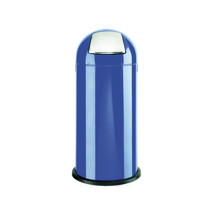 Image de ALCO AL-2905-15 - Poubelle pushboy hauteur 84 cm diamètre 37 cm 52 litres, Bleu