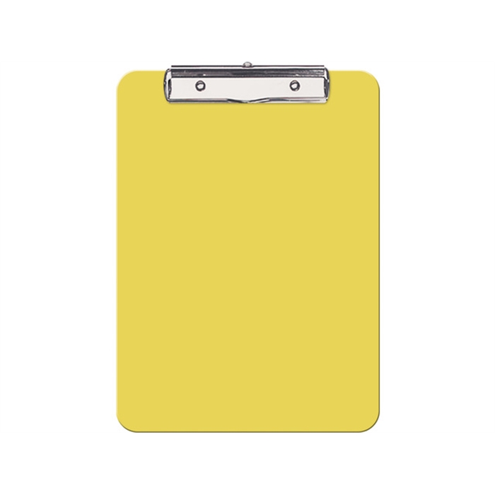Afbeelding van klembord Alco 23x32cm kunststof geel
