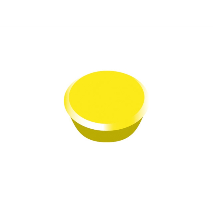 Afbeelding van magneet Alco 13mm rond blister a 8 stuks geel
