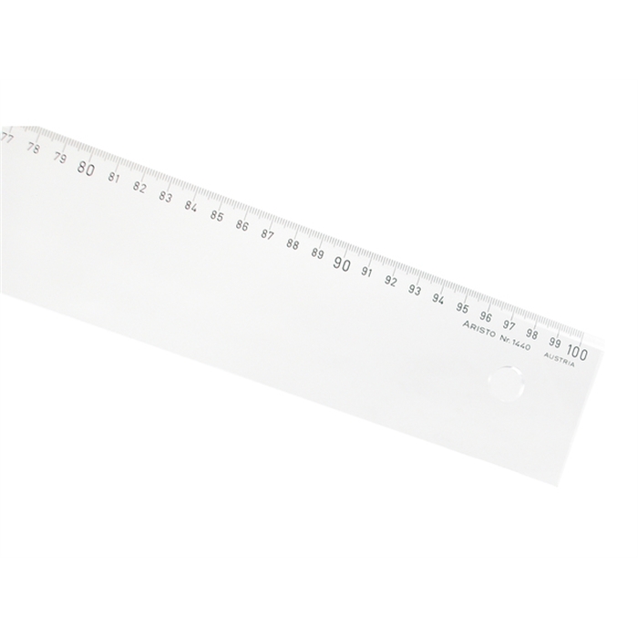 Image de ARISTO AR-1440 - Règle, 100 cm, graduation mm, biseau, Plexiglas®, Transparent