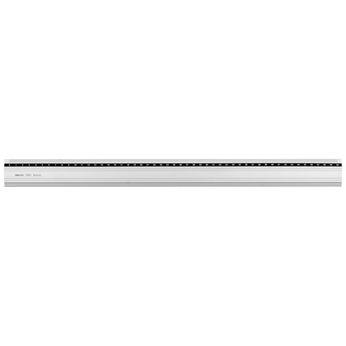 Image de ARISTO AR-15051 - Règle en aluminium, 50 cm, graduation mm, avec revêtement en caoutchouc