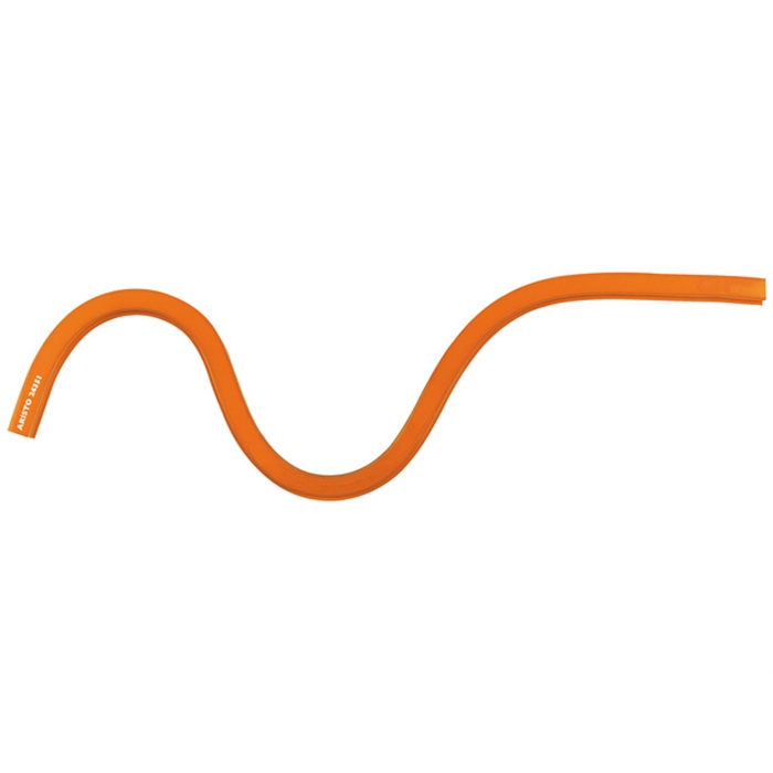 Image de ARISTO AR-24351 - Règle courbe flexible, 30 cm, Orange, âme en plomb, bord encreur
