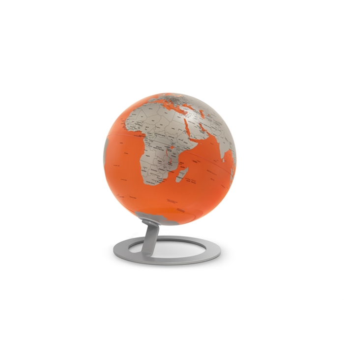 Image de ATMOSPHERE NR-0324IGMO-GB - Globe iGlobe Orange, Ø 25 cm, métal et chrome, anglais