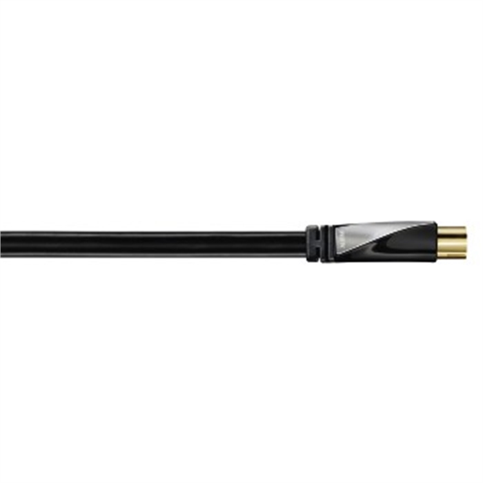 Image de AVINITY 107556 - Câble d'antenne, connecteur coaxial - accouplement coaxial, filtre, plaqué or, 100 dB, 1 m