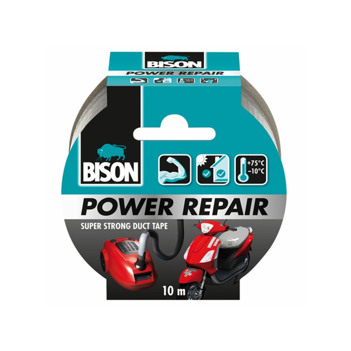 Afbeelding van *Bison Power repair tape grijsrol 10m