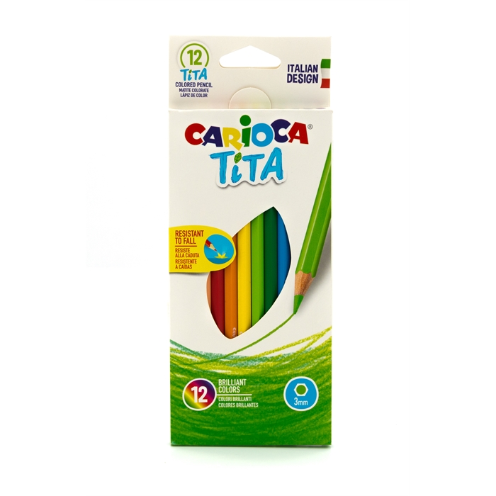 Image de Carioca Tita Pack de 12 crayons de couleur
