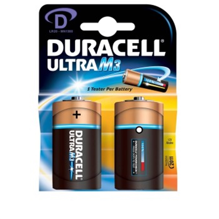 Afbeelding van Ultra power batterij type D, duo pack MX1300 ,