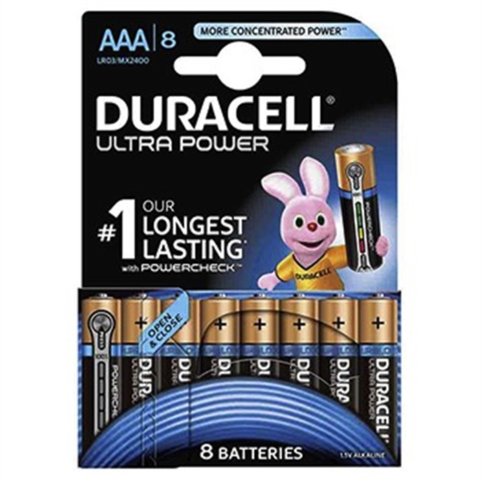 Image de Batterie AAA Ultra Power Duralock MX2400, 1.5 V, 8 pcs, promotion