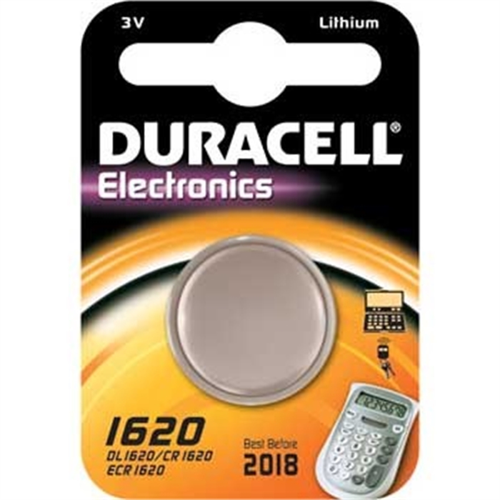 Picture of Button Cell CR1620, Lithium, 3 Volt, Silver