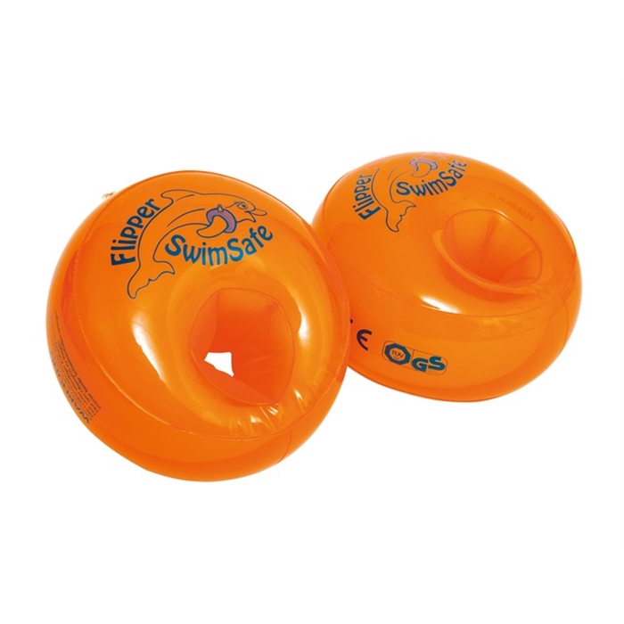 Afbeelding van zwembandjes Flipper Swimsafe oranje 2 stuks