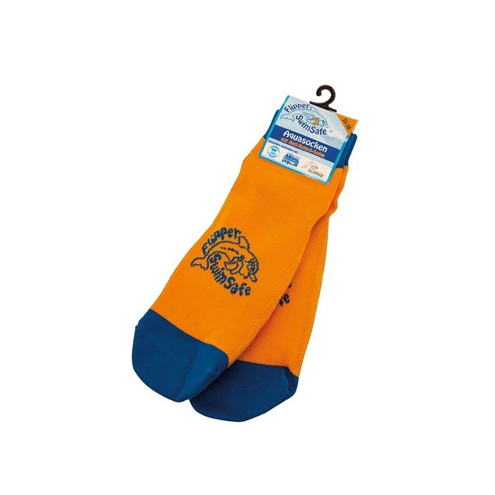 Image de Flipper Swimsafe chaussettes aqua taille 35-38 orange/bleu