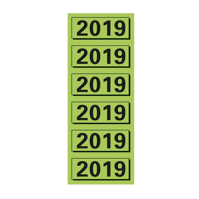 Afbeelding van ELBA ordner jaaretiketten 2019 groen (120 st.)