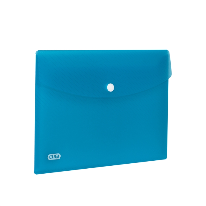 Afbeelding van ELBA Urban enveloppetas A5 PP transparant blauw pak van 5 stuks