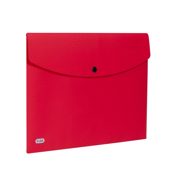 Afbeelding van ELBA Urban enveloppetas A4 PP opaak rood pak van 5 stuks