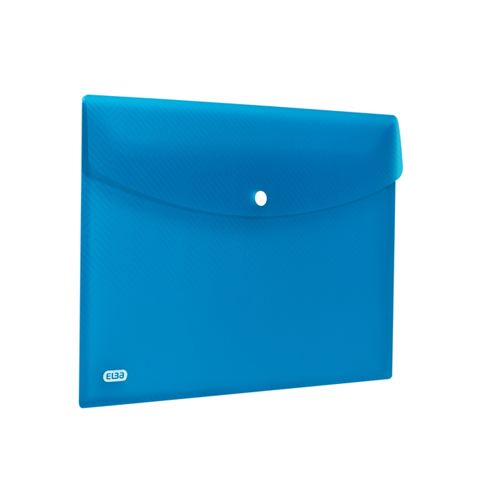 Afbeelding van ELBA Urban enveloppetas A4 PP transparant blauw pak van 5 stuks