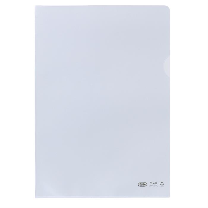 Image de ELBA pochette coin A4 mat plastique incolore pq 100
