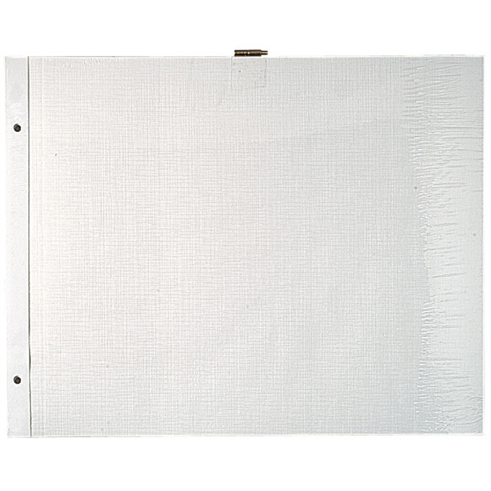 Image de Sachet de 10 Recharges pour album à vis pages blanches - 29x37 cm-Blanc