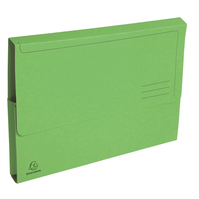 Afbeelding van Pak van 50 pocketmappen in felle kleuren FOREVER - 24,5x32,5cm-Fel groen
