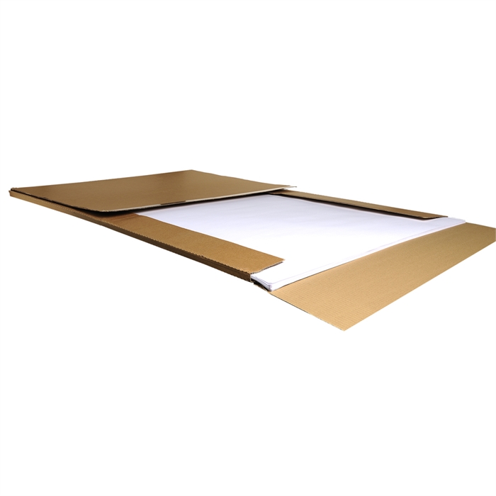 Image de Recharge papier pour tableaux de conférence - 40 feuilles mircoperforées STANDARD - Impression recto quadrillé / verso uni - livées à plat.
