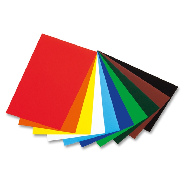 Image de Papier lisse Folia 35x50cm 20 flles rouge