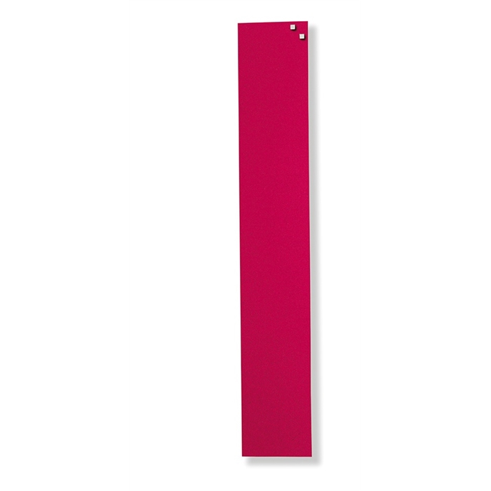Afbeelding van Magnetisch glasbord, Afmetingen: 10 x 60 cm. Kleur: rood