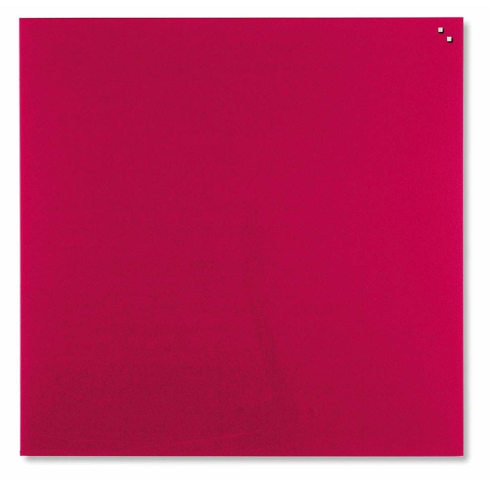 Afbeelding van Magnetisch glasbord, Afmetingen: 35 x 35 cm. Kleur: rood
