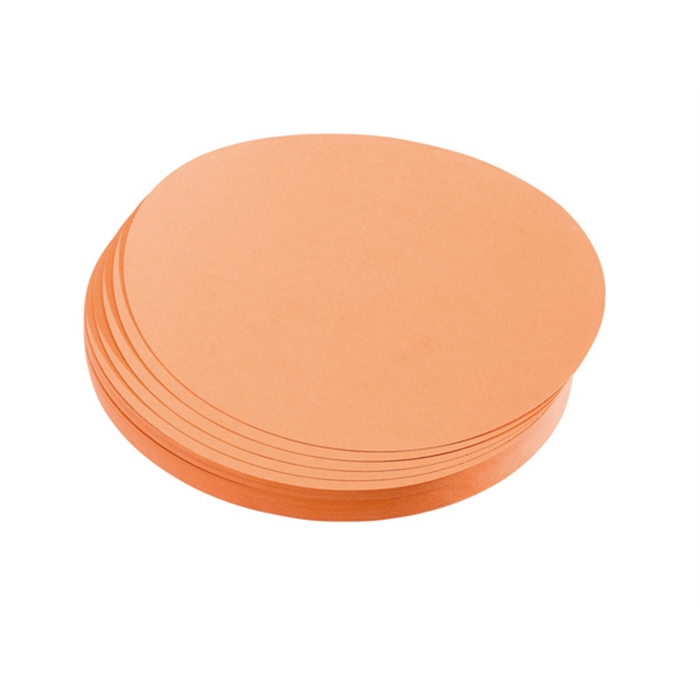 Afbeelding van Presentatiekaart, cirkel klein. Ø: 95 mm. Kleur: oranje.