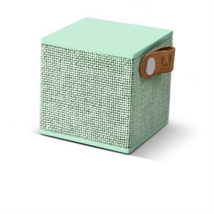 Image de Enceinte Bluetooth Rockbox Cube Fabric, Menthe