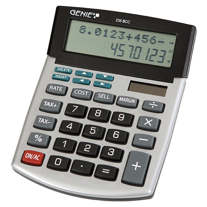 Image de GENIE 235BCC - Calculatrice de bureau à 12 chiffres 2-Lignes CSM