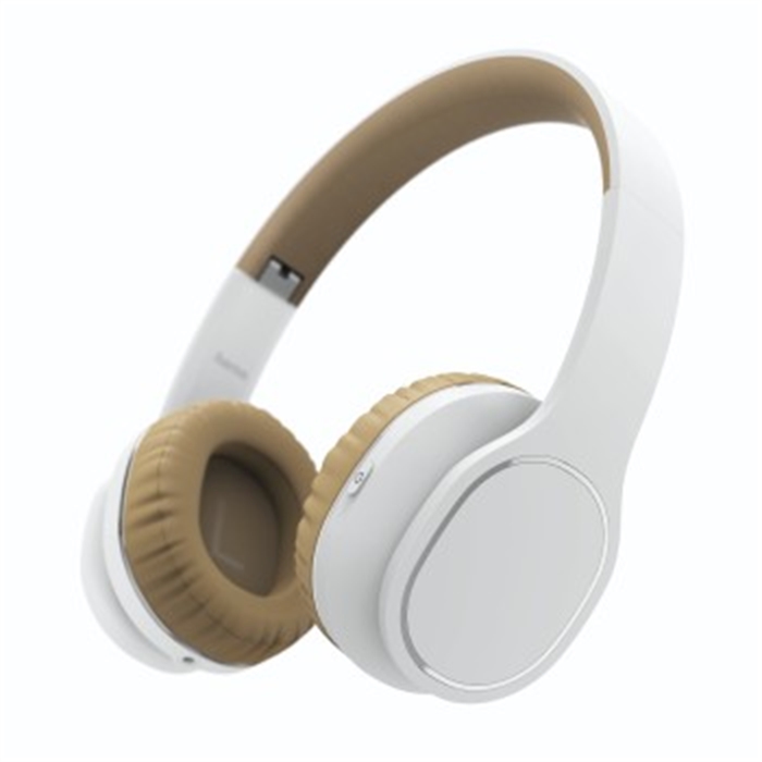 Afbeelding van Bluetooth-on-ear-stereo-headset Touch, wit/beige