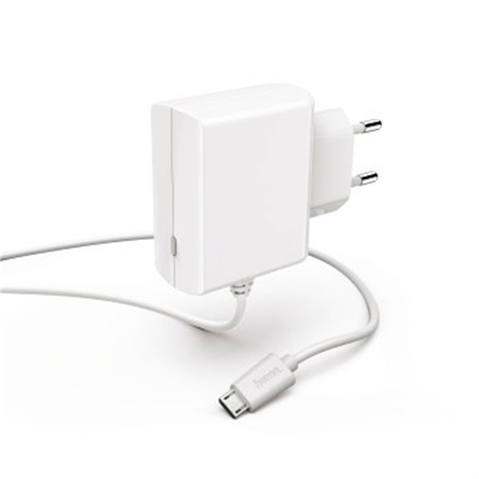 Afbeelding van Oplader, micro-USB, 2,4 A, wit