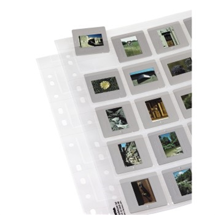 Image de Pochettes pour 20 diapositives encadrées de format 5x5 cm, 25 pièces / Pochettes pour Diapositives