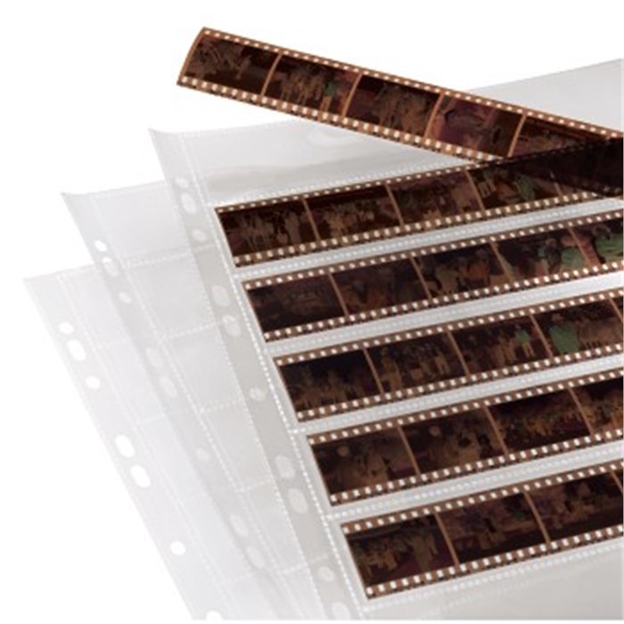 Image de Étuis à négatifs, polypropylène, 7 bandes de 6 néga., 24x36cm, 25 p. / Pochettes pour négatifs