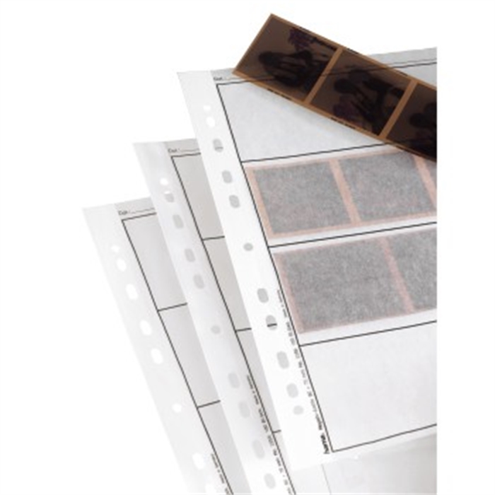 Image de Étuis à négatifs, papier cristal, 4 bandes de 3 négatifs, 6x7cm, 100p. / Pochettes pour négatifs