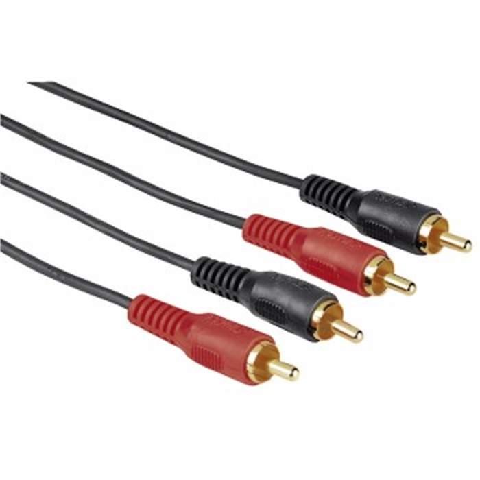 Image de Câble audio stéréo, 2 fiches RCA mâles - 2 fiches RCA mâles, 1,50m / Câbles RCA