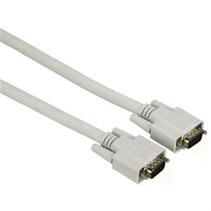 Image de Câble moniteur VGA Fiches SUB-D15hd M / M.Quali 1*.Gris.1,8m / Câble VGA