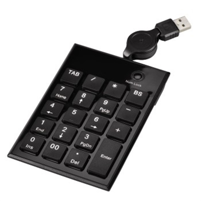 Afbeelding van Slimline numeriek toetsenbord SK140 zwart / Keypad