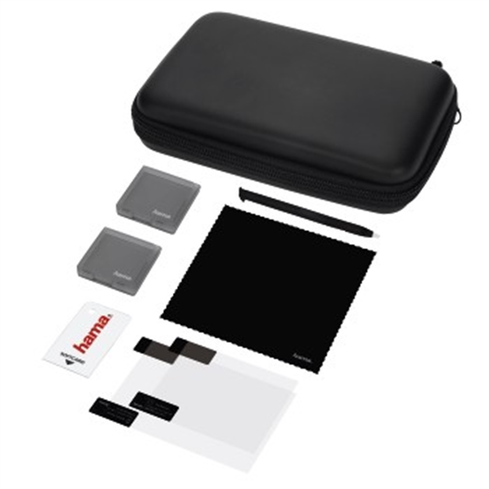Afbeelding van 8-in-1 set met toebehoren Basic voor Nintendo New 3DS XL, zwart / Game Console toebehorenset