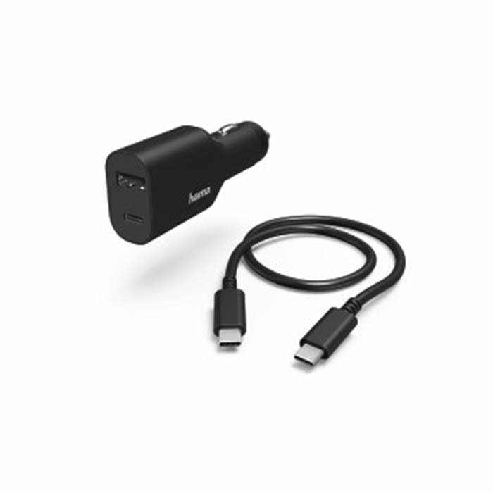 Image de Bloc secteur USB-C voit., Power Delivery (PD),5-20V/70W, câb. USB-C,1m / Alimentation pour voiture