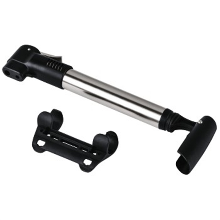 Image de Mini-pompe à air de vélo, noire / Pompe de vélo