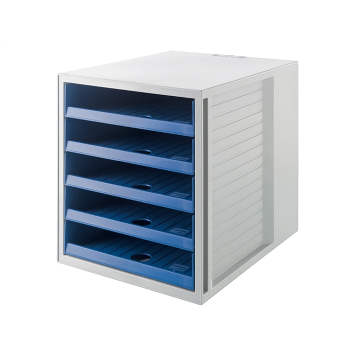Image de Module tiroirs HAN Karma Eco 5 tiroirs ouverts bleu