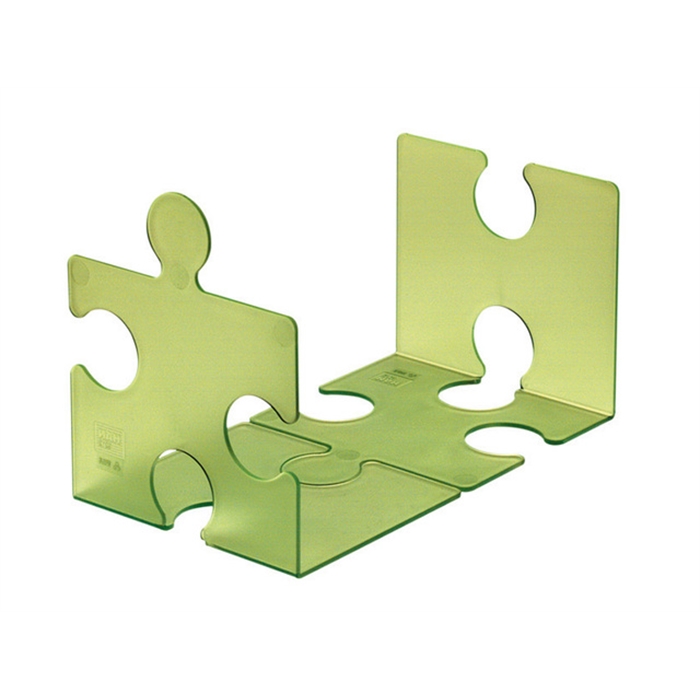 Afbeelding van boekensteun HAN Puzzle set a 2 stuks translucent groen