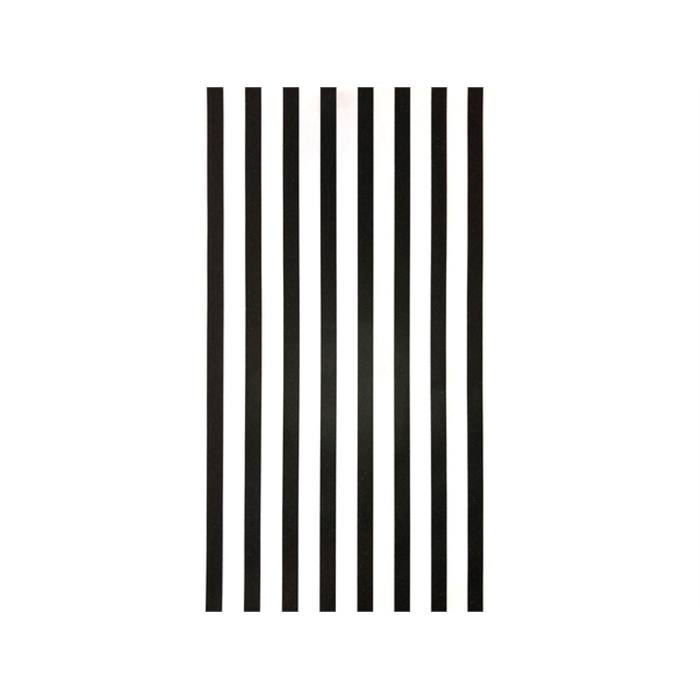 Image de kadopapier zwart en wit       gestreept. 30cmx100m
