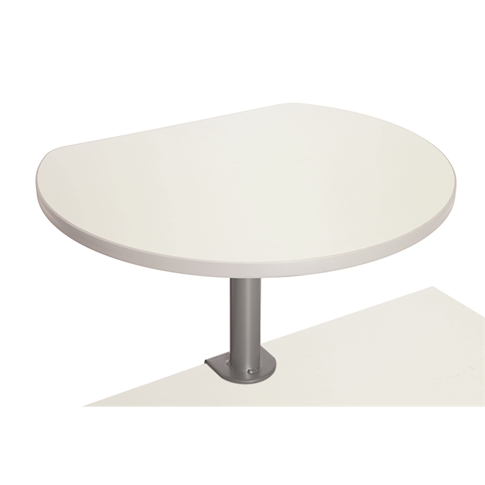 Image de Table haute sur pince , mélaminée - blanc