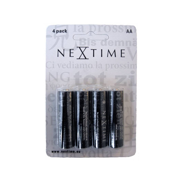 Afbeelding van batterijen NeXtime penlite AA blister a 4 stuks