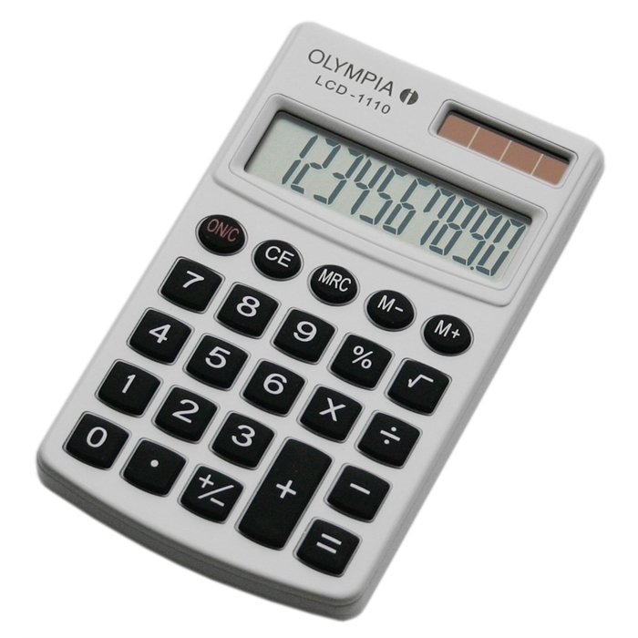 Image de OLYMPIA LCD1110W - Calculatrice 10 chiffres Double Alimentation Blanc