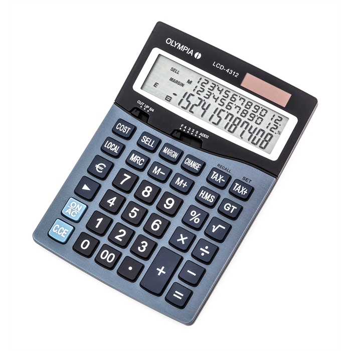 Picture of OLYMPIA LCD4312 - Calculator with CSM TAX EUR HMS  